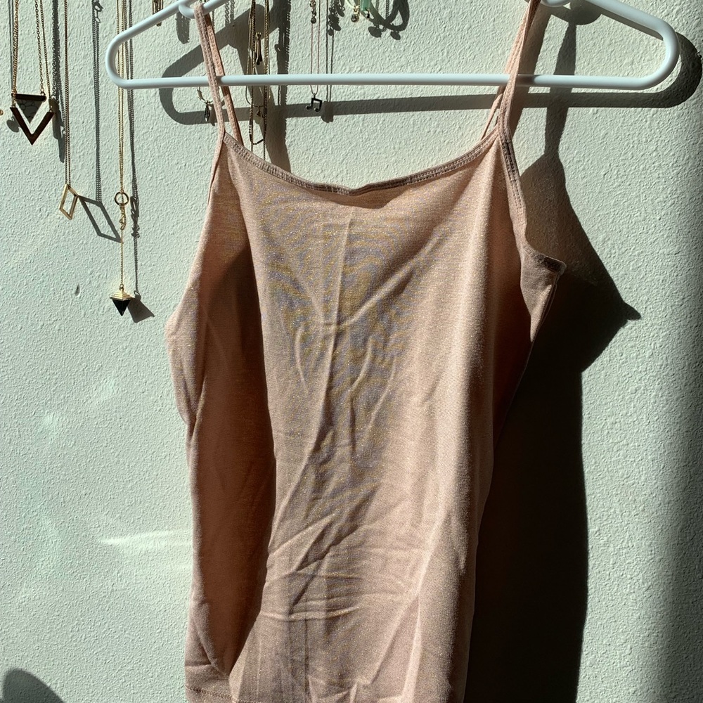 Pink, sparkly cami